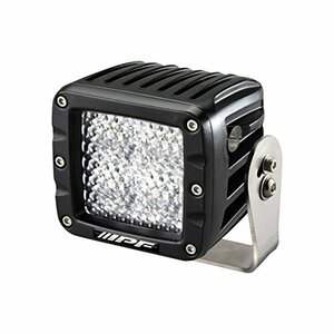 IPF バックランプ LED 2インチ 角型 2200lm(1600cd) 6000K ホワイト 12V 24V兼用 拡散配光 爆光 642BL