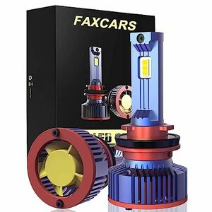 FAXCARS 車用 LEDヘッドライト H11 H16 フォグランプ バルブ h8 led フォグ 爆光 h9 led ハイビーム用 新車検対応 6000K ホワイト12V 100W