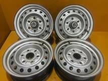 【R150】ホイール4本*スチールトヨタ15×5.5J 6穴 PCD139.7 +29_画像1