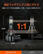 【現品限り】 HB4／9006 車検対応 キャンセラー内蔵 CSP6連チップ搭載 高輝度 イエローフォグバルブ黄色 LED SE_画像3