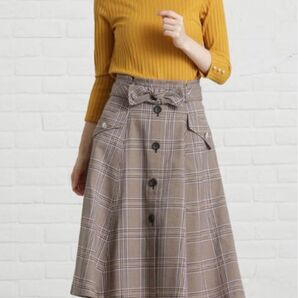 チェックスカート