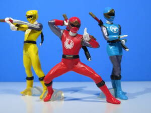  Ninpu Sentai Hurricanger : figure collection / is li ticket ja-( red * yellow * blue )