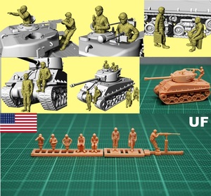 1/144 未組立 USA WWII USA Tank Commander (fine detail) Resin Kit (S2817)
