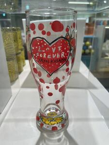 草間彌生 水玉 ビアグラス ビールグラス マグカップ 草間弥生 カボチャ パンプキン かぼちゃ LOVE FOREVER