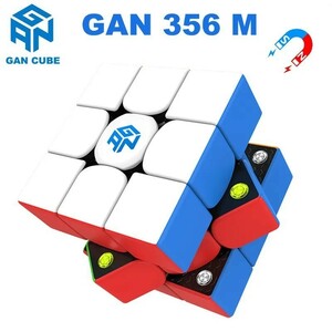 新品競技用GAN 356M liteステッカーレス　ルービックキューブ磁石搭載 スピードキューブ 脳トレ 知育玩具 3x3 立体パズル　競技用