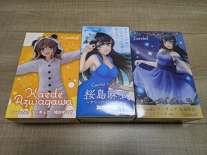 青春ブタ野郎はバニーガール先輩の夢を見ない Coreful フィギュア セット 桜島麻衣 サマーワンピースver. クリアドレスver. 梓川かえで