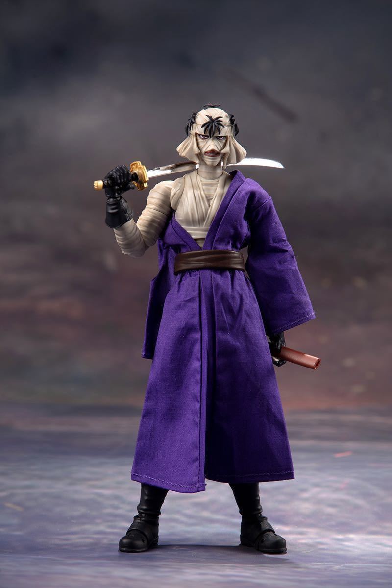 新品即納 るろうに剣心 1/12 可動フィギュア 志々雄 真実 ししお