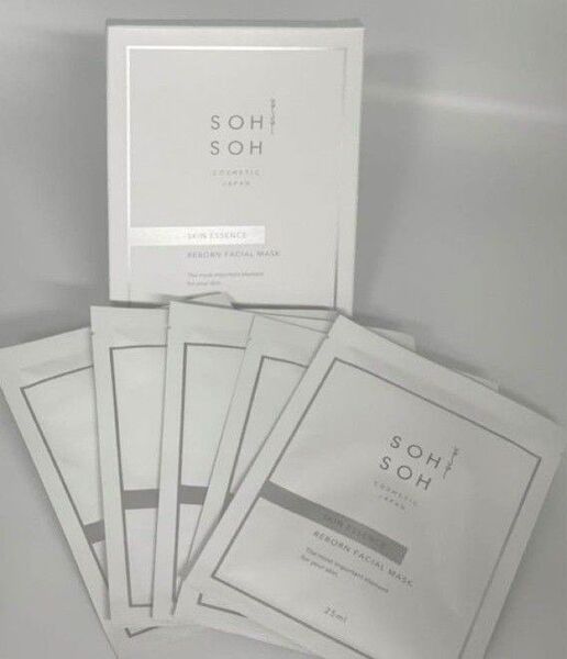 sohsoh リボーンフェイシャルマスク 5枚入りパック