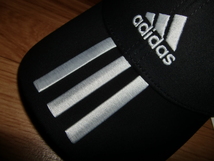 新品 アディダス 立体ロゴ刺繍 ツイルキャップ ブラック L 60～63 メンズ レディース コットンキャップ 帽子 野球帽 CAP 黒 フリー_画像2