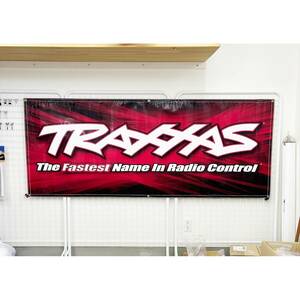 トラクサス イベントバナー (2m45cm x 1m15cm) Traxxas ガレージに! イベントに! バギー オフロードレース RCロッククローラー ☆送料込み