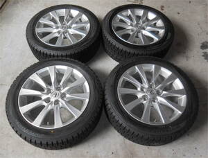 ◆9.9分山！ダンロップ WINTER MAXX 235/50R18 レクサスLS 純正 アルミホイールセット 空気圧センサー付き◆