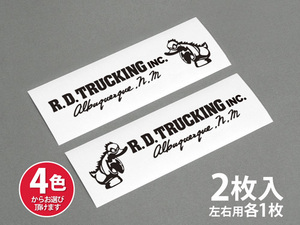 R.D.TRUCKING INC. ラバーダック 2枚セット【A】 左右用各1枚 ステッカー コンボイ CONVOY アルバカーキ クリス・クリストファーソン