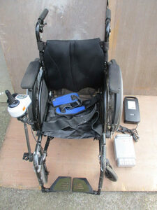 ◆マックスプレジャー 電動 車椅子◆MAX PLEASURE マツナガ 松永製作所 取扱説明書付き 現状渡し♪G-21019へ