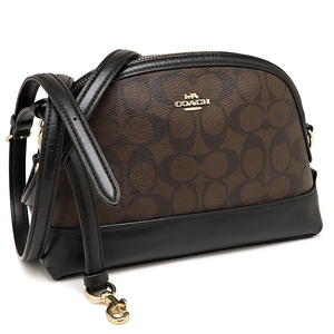  beautiful goods Coach signature shoulder bag F76674 Brown lady's COACH