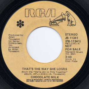 [7] '77米Orig / Chocolate Milk / That's The Way She Loves / America / RCA / JB-11341 / Soul / Funk