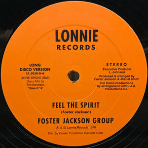 [12] Foster Jackson Group / Feel The Spirit / Lonnie Records / LR 5050-D / Disco