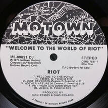 [LP] '74米Promo / Riot / Welcome To The World Of Riot / Motown / M6-806S1 DJ / Soul / Funk / 盤質良好！！_画像3
