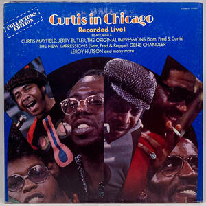 [LP] '73米Orig / Curtis Mayfield / Curtis In Chicago - Recorded Live / Curtom / CRS 8018 / Soul