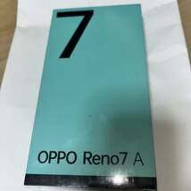 未開封新品「OPPO Reno7 A CPH2353」スターリーブラック SIMフリー OPPO RENO7 ASIMフリースマートフォン_画像1