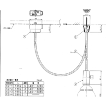 ■パナソニック 吊り下げ灯 ペンダントライト■ブラック■引掛シーリング＆ダクトレール■長136cm■NTF980■1個～【管理：照明1】_画像8