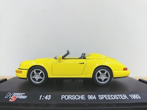 ■ HIGH SPEEDハイスピード 1/43 HF9275S PORSCHE 964 SPEEDSTER 1994 イエロー ポルシェ・スピードスター モデルミニカー