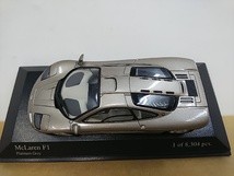 ■ PMA MINICHAMPSミニチャンプス 1/43 McLaren F1 プラチナムグレー マクラーレン モデルミニカー_画像5