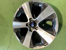 スバル純正　17×7Ｊ+48　5Ｈ/100　1本　純正アルミホイール　補修用に　No.1_画像1