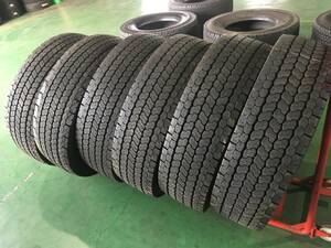 x777-3-9 ☆295/80R22.5 中古6本セット！ ヨコハマ ZEN902ZE for Bus（スタッドレス） 2020年製♪ k510