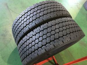 w630-2-1 ☆265/70R19.5 中古2本！10mm トーヨー M966（スタッドレス） 2019年製♪ k90