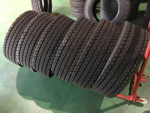 x835-3-10 ☆245/70R19.5 2022年製！中古6本♪ ヨコハマ 905W Newパターン！スタッドレス　k240