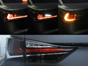 LEXUS GS 10系 前期用 後期仕様 テールランプ 社外品 LED ファイバーテール 前期 テール レクサス AWL10 GRL11 GRL10 GRL15 GWL10 CONSEGS