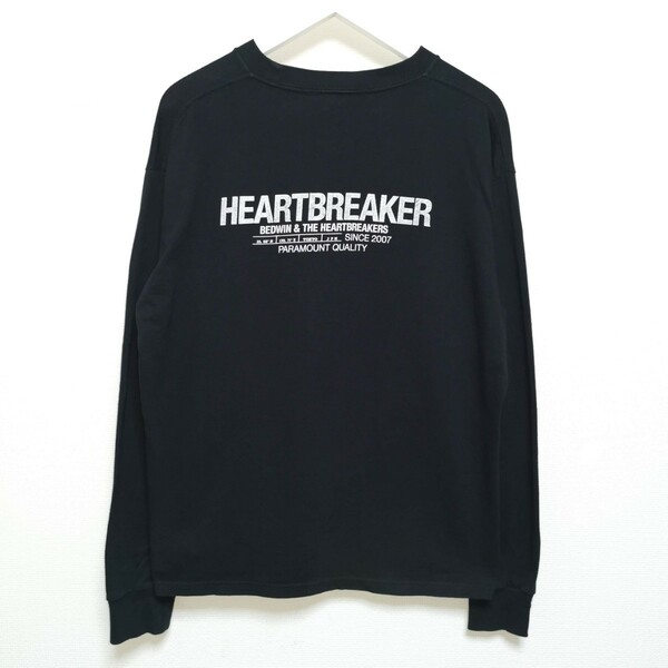 即決 S ベドウィン BEDWIN HEATBREAKERS ロンT 長袖 Tシャツ 黒