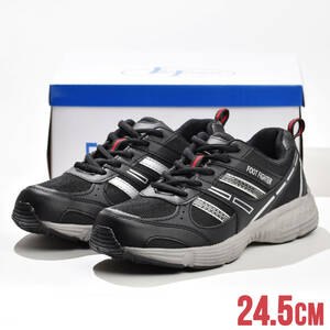  sneakers 24.5cm men's shoes shoes light weight black 