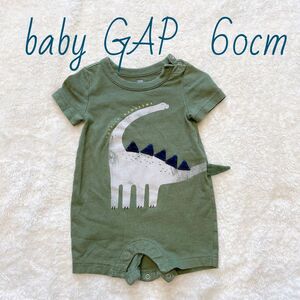 【baby GAPベビーギャップ】3Dダイナソーショートオール〈3-6months/60cm〉