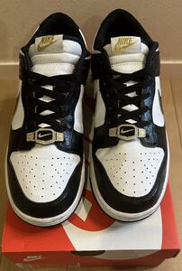 【中古 27.0cm/US9.0】Nike Dunk Low Retro SE World Champ/Black and White ナイキ ダンク ロー レトロ SE ワールドチャンプ