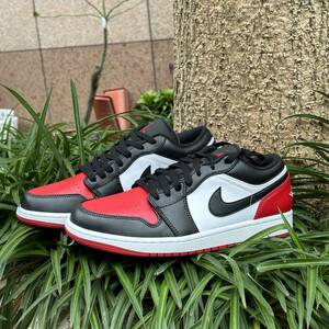 ナイキ エア ジョーダン 1 ロー NIKE AIR JORDAN 1 LOW ホワイト/ブラック/レッド 553558-161 US9.5 27.5CM