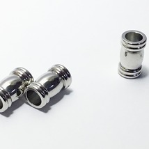 ビーズクラブ マグネットクラスプ No.14 5個 たる型 シルバー 17mm ブレスレット ネックレス 磁石 留め金具 接続金具 基礎パーツ_画像1