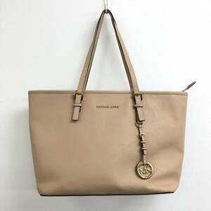 □MICHAEL KORS トートバッグ ベージュ マイケルコース レディース 30S4GTVT2L JET SET TRAVEL T Z TOTE 複数落札同梱OK B231009-307