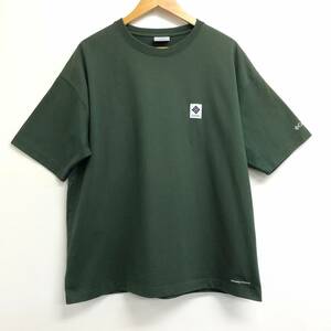 □Columbia 半袖Tシャツ M カーキ コロンビア ユニセックス 122 PM0270 ビッグシルエット OMNI-WICK 複数落札同梱OK B231013-306●