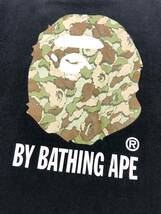 □A BATHING APE×kaws 半袖Tシャツ XS 黒 クラウドカモ アベイシングエイプ×カウズ 大猿 日本製 複数落札同梱OK B231005-301●_画像6