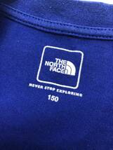 □THE NORTH FACE 半袖Tシャツ 150 青 ノースフェイス キッズ バックプリント NTJ32027 Sビッグルートティー 複数落札同梱OK B231005-302●_画像3