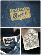 □ONITSUKA TIGER SERRANO ローカットスニーカー 26.5cm 紺×金 オニツカタイガー メンズ TH109L 複数落札同梱OK B231013-301_画像5