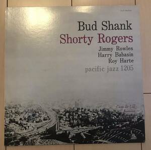 ■BUD SHANK / SHORTY ROGERS■バドシャンク / ショーティーロジャース■Bud Shank Qualtet / 1LP / Pacific Jazz 1205 / 歴史的名盤 / レ