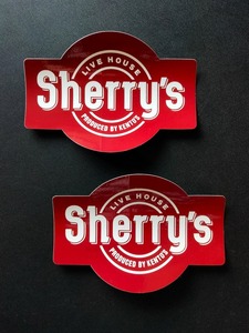 ライブハウス シェリーズ 当時物 ステッカー 未使用 2枚セット ケントス！☆ LIVE HOUSE Sherry's produced by KENTO'S オールディスーズ♪