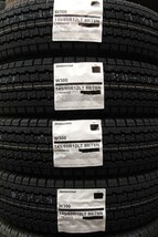 4本セット総額15800円個人宅配21800円 2023年製 BRIDGESTONE W300 145/80R12 80/78N LT 145R12 6PR スタッドレス 冬タイヤ 軽トラ軽バン O_画像1