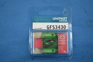 当時物　UNIPART GFS 3430　30アンペア　ブレードヒューズ　1枚　未使用品