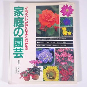 イラストだからよくわかる 家庭の園芸 監修・江尻光一 緒方出版 1991 大型本 園芸 ガーデニング 植物