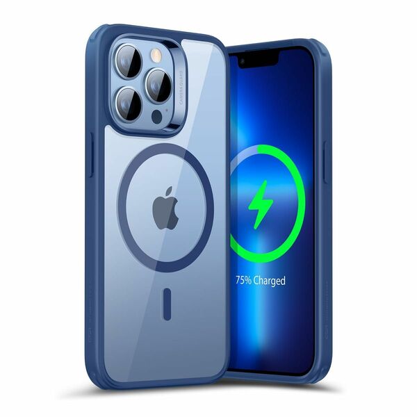 ESR iPhone13proケース MagSafe対応 ブルー　青 スマホケース 瞬間充電 磁気ケース