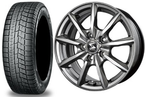 新品セット B.S.J Strategy RX ＆ YOKOHAMA iceGUARD 6 195/65R15 4本セット スタッドレス 50 プリウス カローラ ツーリング 等