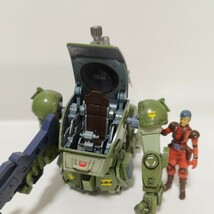 waveプラモデル　1/35 スコープドッグ　PS版　完成品　パラシュートザック　キリコ付き_画像10